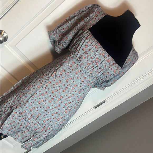 BNWT - LANI THE LABEL FELICITY FLORAL LIGHT BLUE DRESS - L - Picture 2 of 12